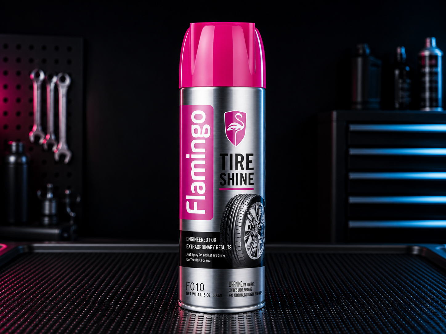 Flamingo Tire Shine F010 - Rénovateur pneus 500 ml