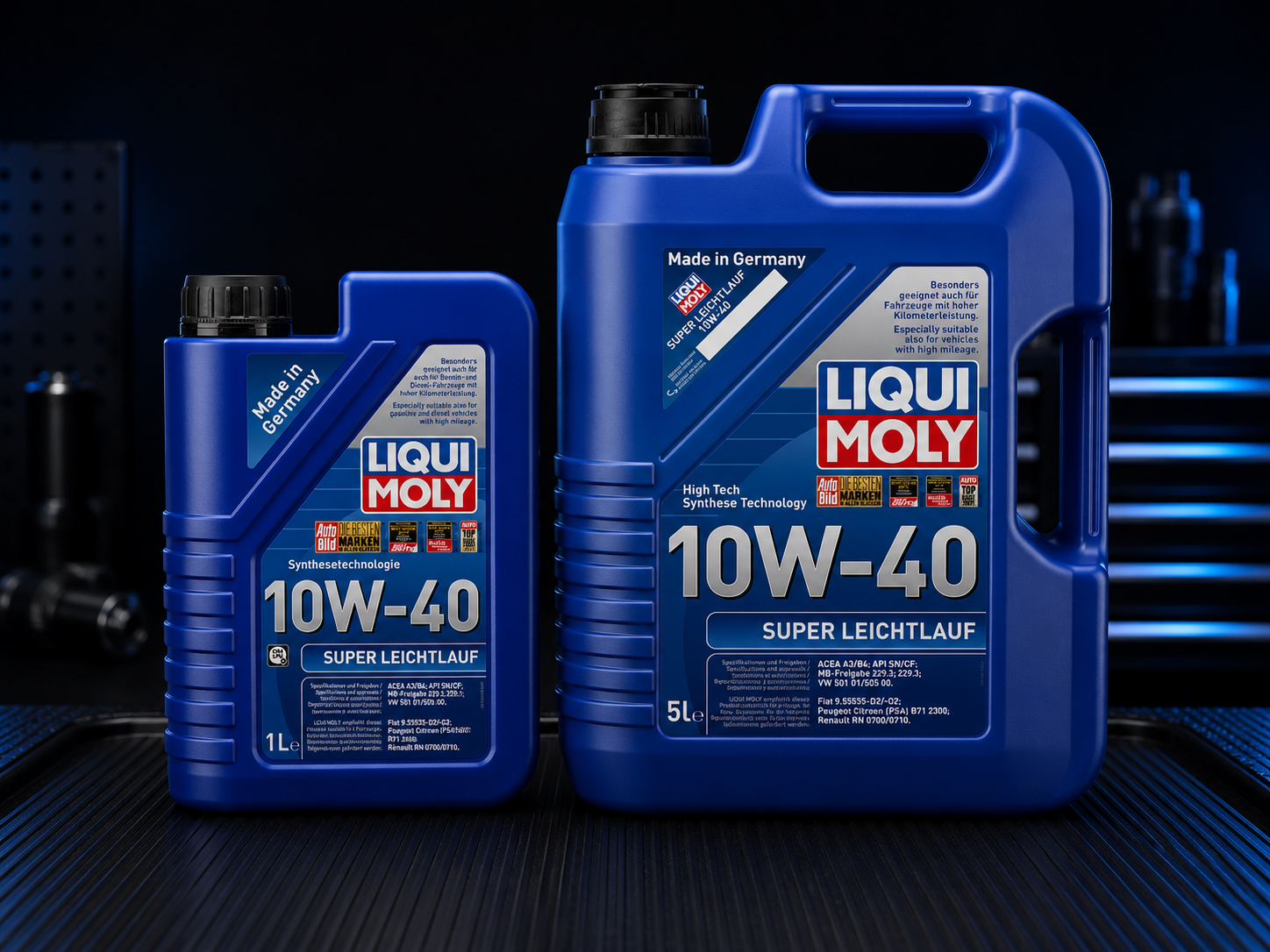 Liqui Moly 10W-40 Super Leichtlauf - Huile moteur semi-synthétique - 1L & 5L